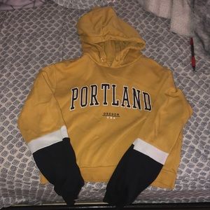 Blue yellow Hoodie /sweater